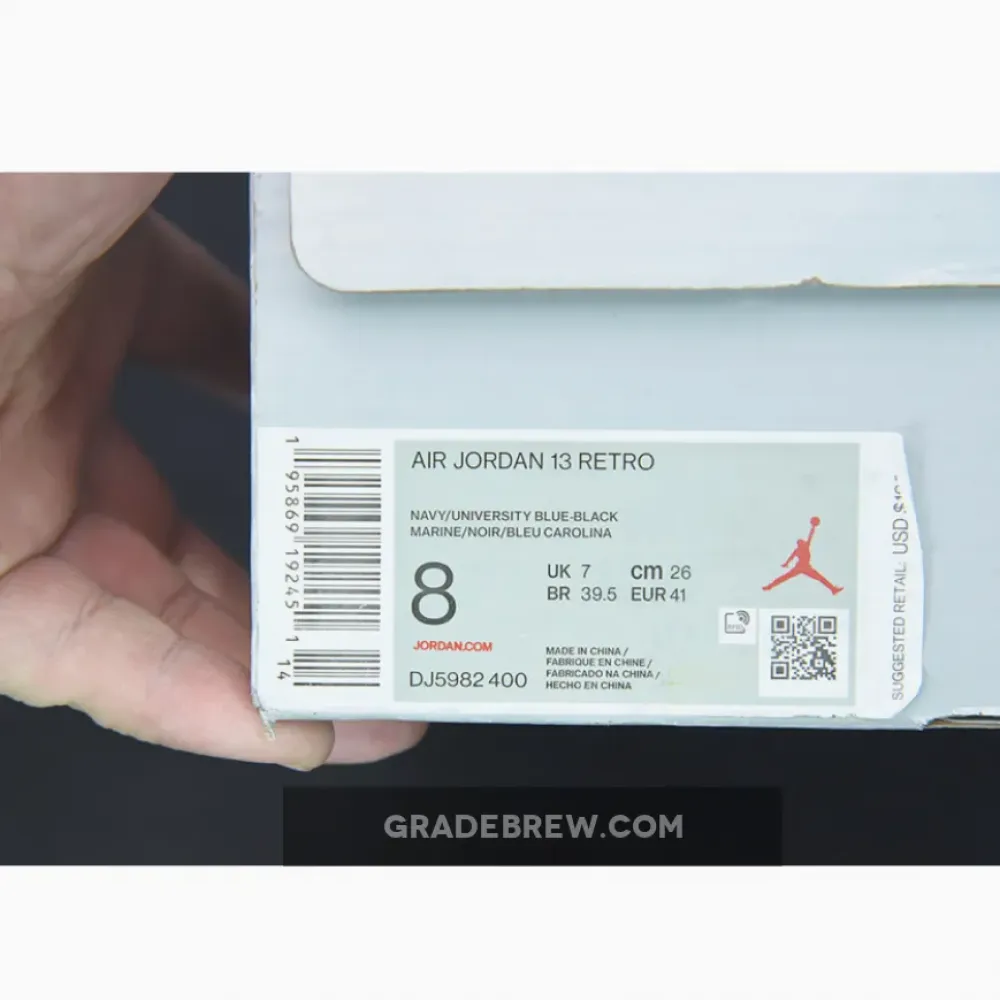 Air Jordan 13 Brave Blue Navy/Black-White DJ5982-400