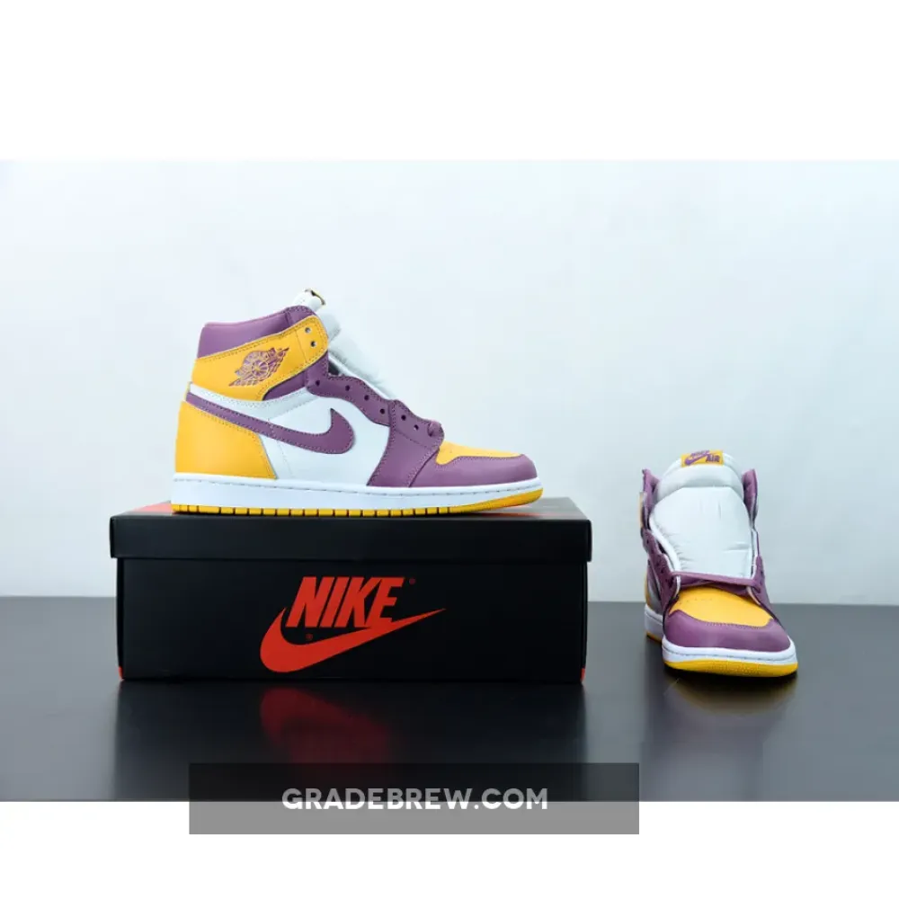 Nike Air Jordan 1 High OG Brotherhood White/Gold/Bordeaux 555088-706