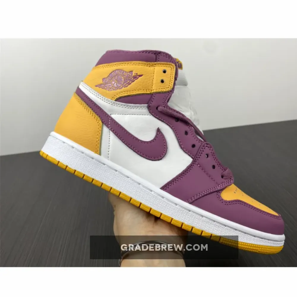 Nike Air Jordan 1 High OG Brotherhood White/Gold/Bordeaux 555088-706