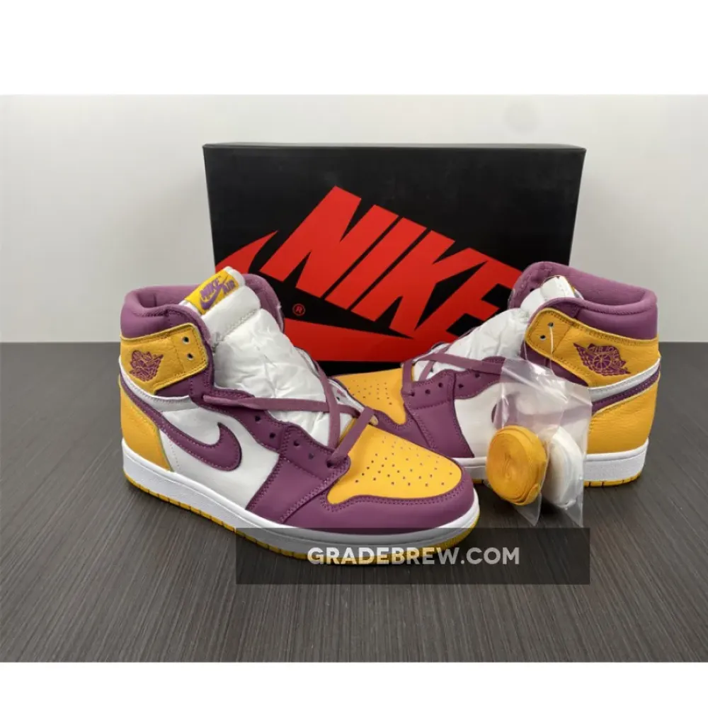 Nike Air Jordan 1 High OG Brotherhood White/Gold/Bordeaux 555088-706