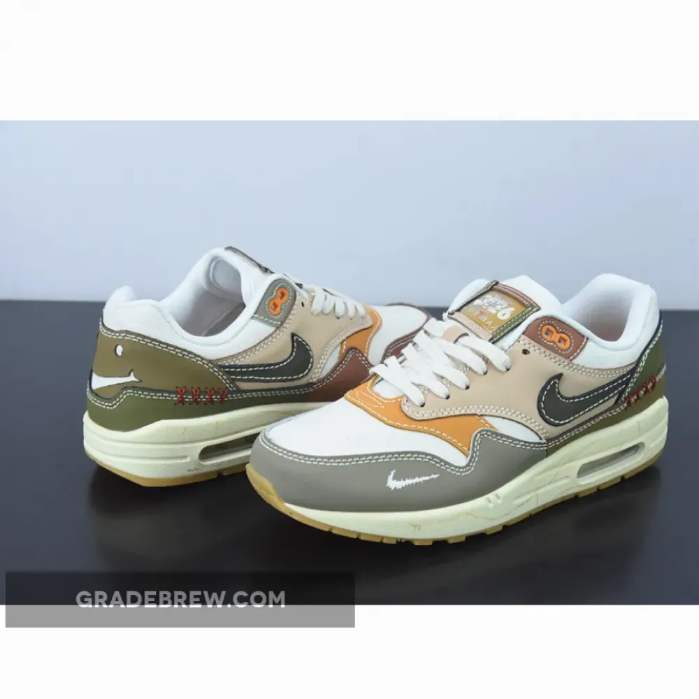 Nike Air Max 1 Premium Wabi-Sabi Olive/Sand/Orange DQ8656-133