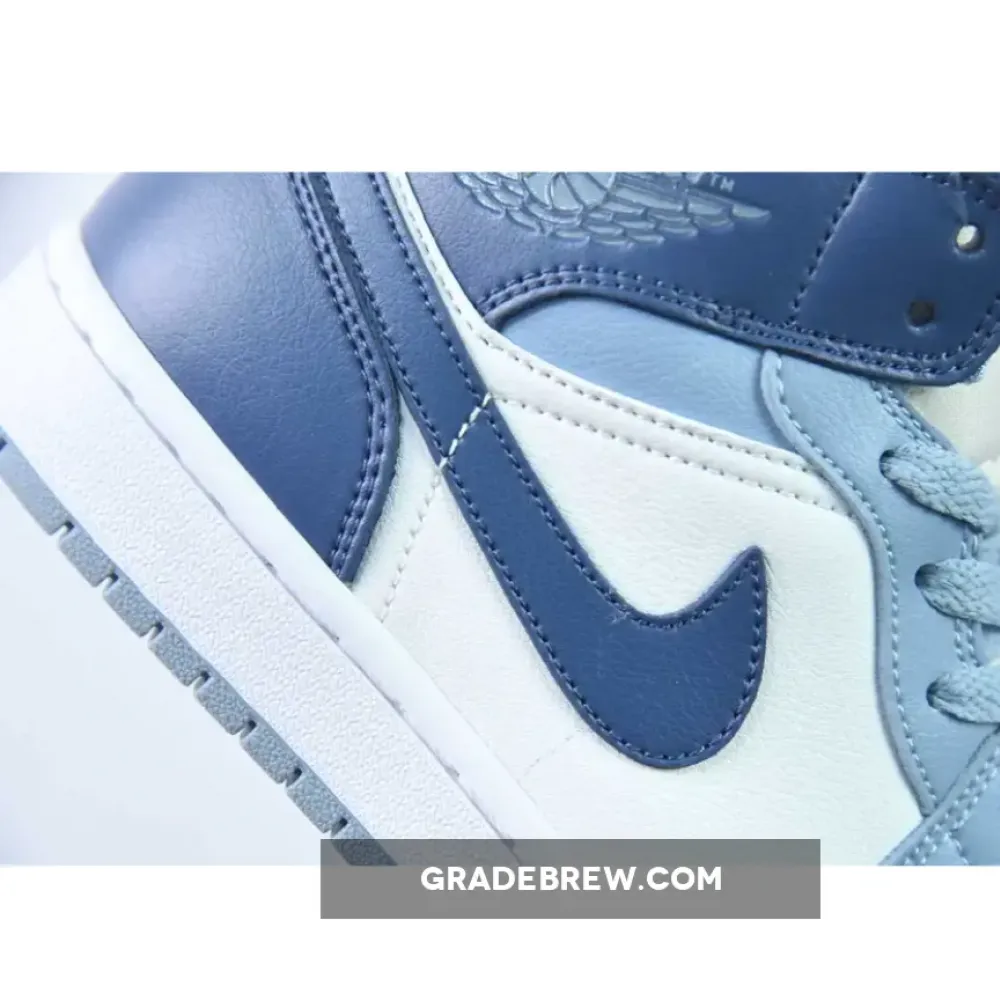 Nike Air Jordan 1 Mid Two-Tone Blue  BQ6472-140