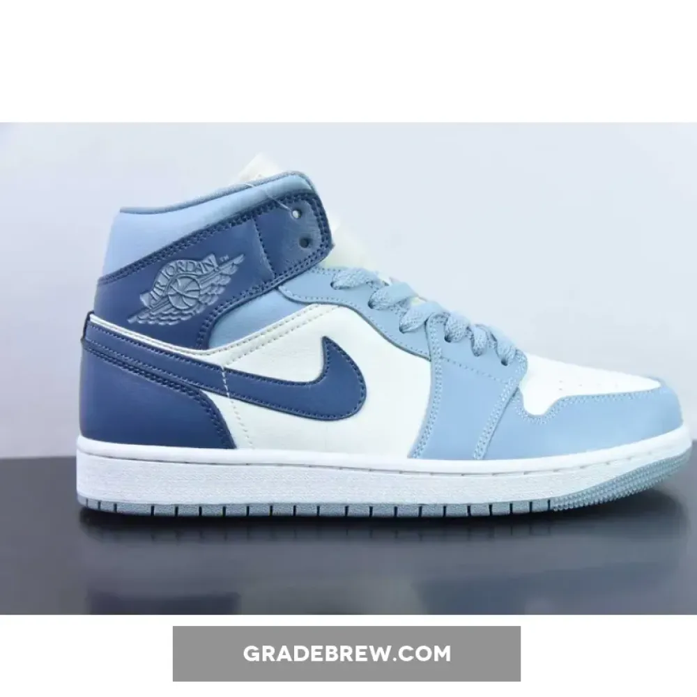 Nike Air Jordan 1 Mid Two-Tone Blue  BQ6472-140