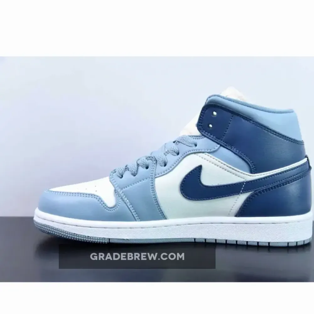 Nike Air Jordan 1 Mid Two-Tone Blue  BQ6472-140
