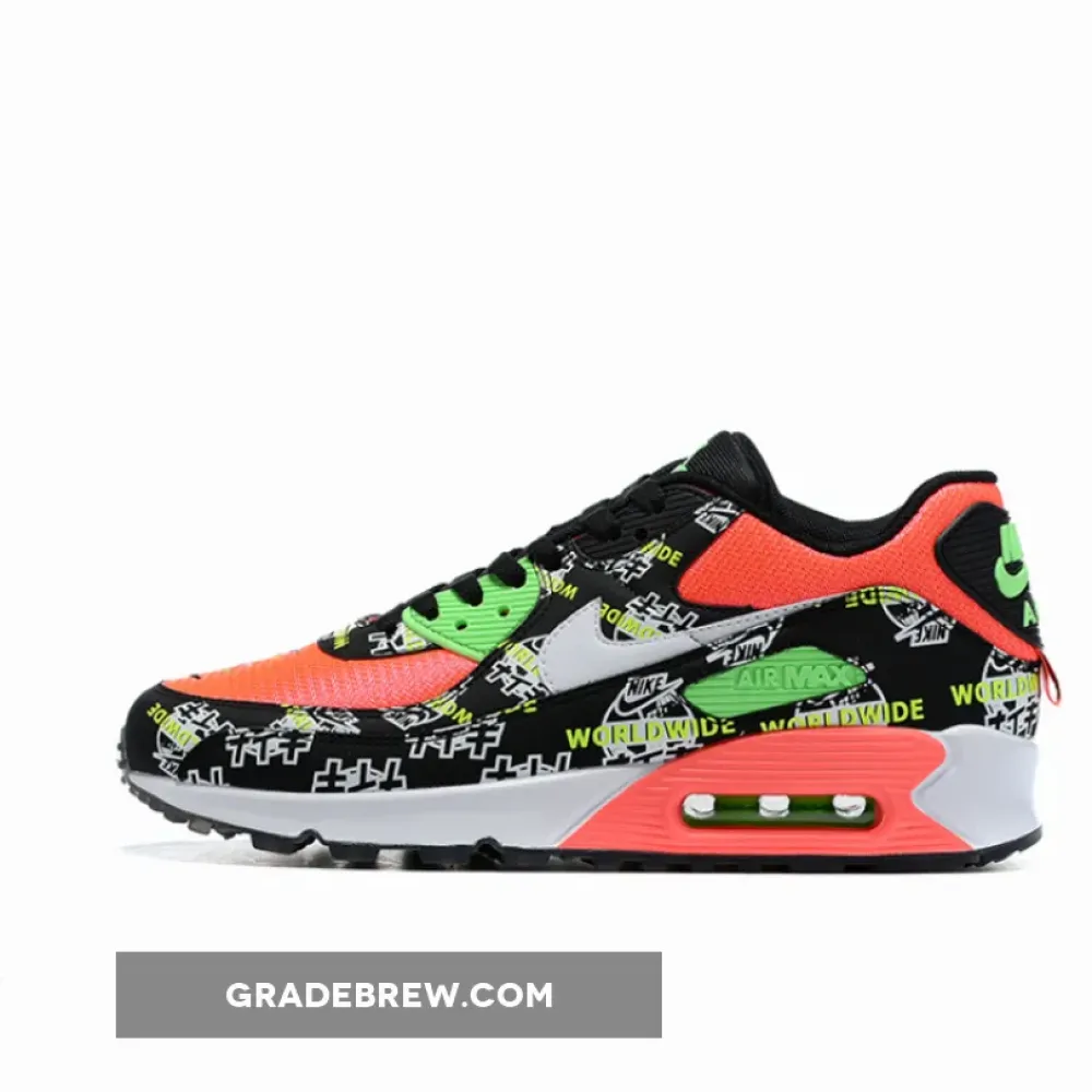 Nike Air Max 90 Worldwide Black/Green/Red CK6474-001