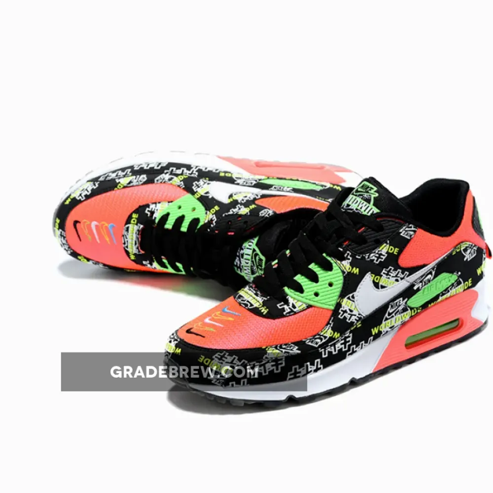 Nike Air Max 90 Worldwide Black/Green/Red CK6474-001