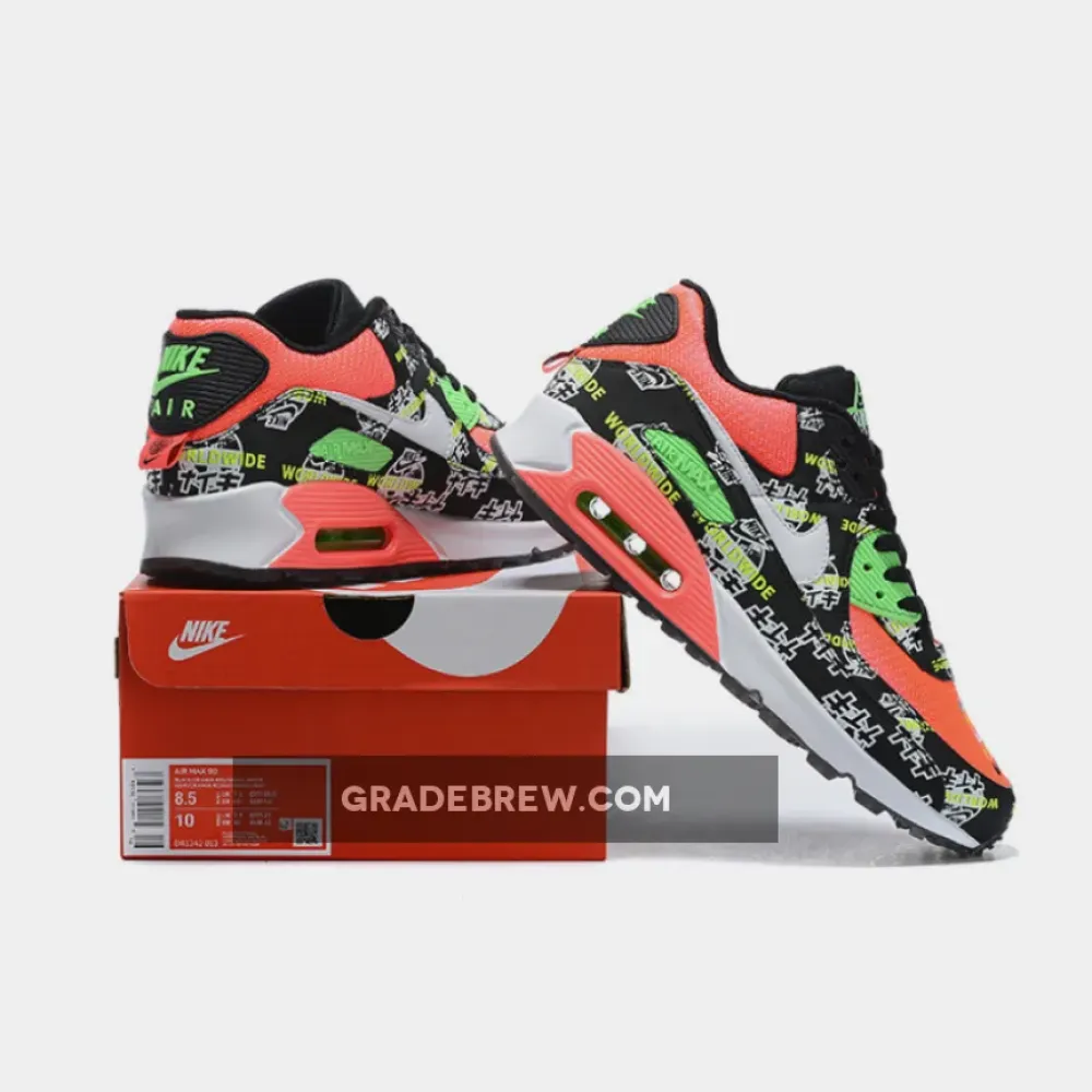Nike Air Max 90 Worldwide Black/Green/Red CK6474-001