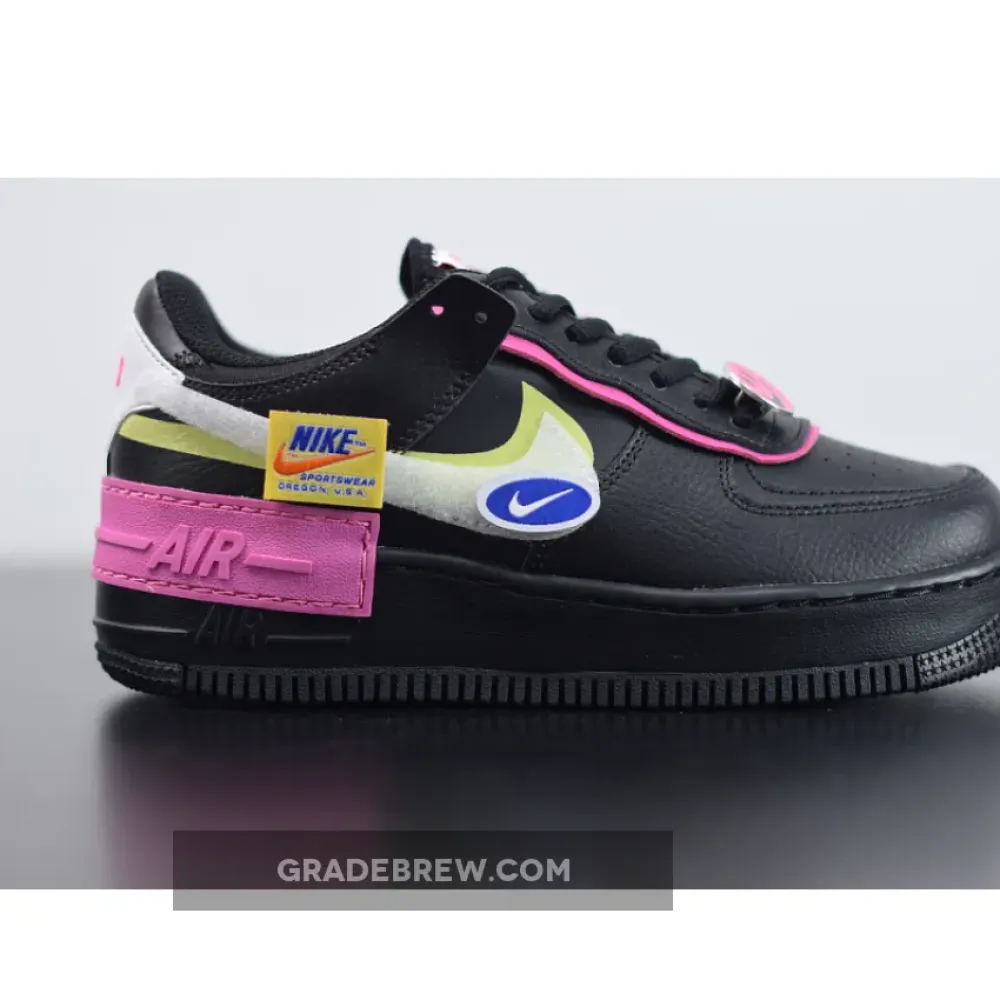 Nike Air Force 1 Shadow Cosmic Fuchsia/Limelight-Black CU4743-001