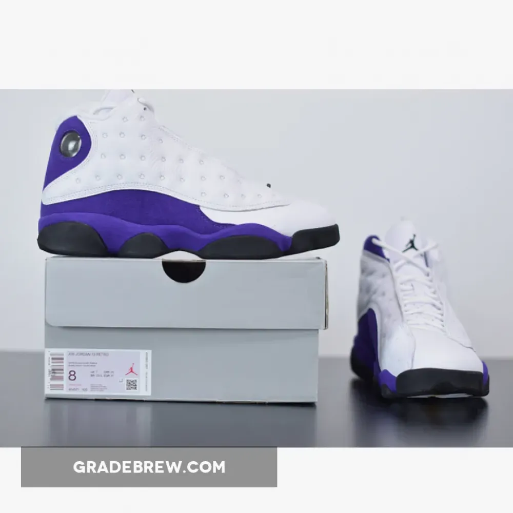 Air Jordan 13 Lakers Court Purple/White/Black 414571-105