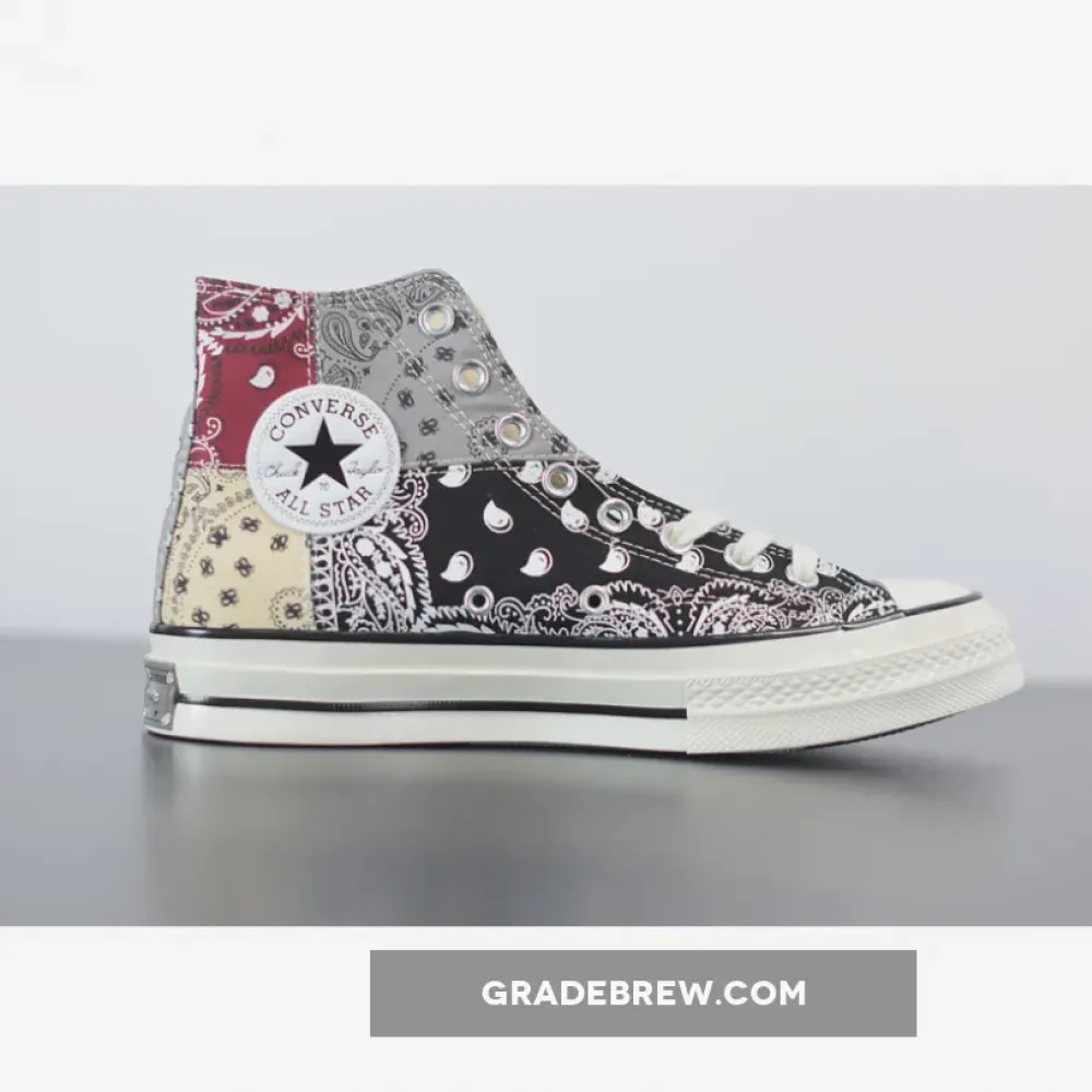Converse Chuck 70 High Paisley Patchwork Black/Multi-Color 169880C