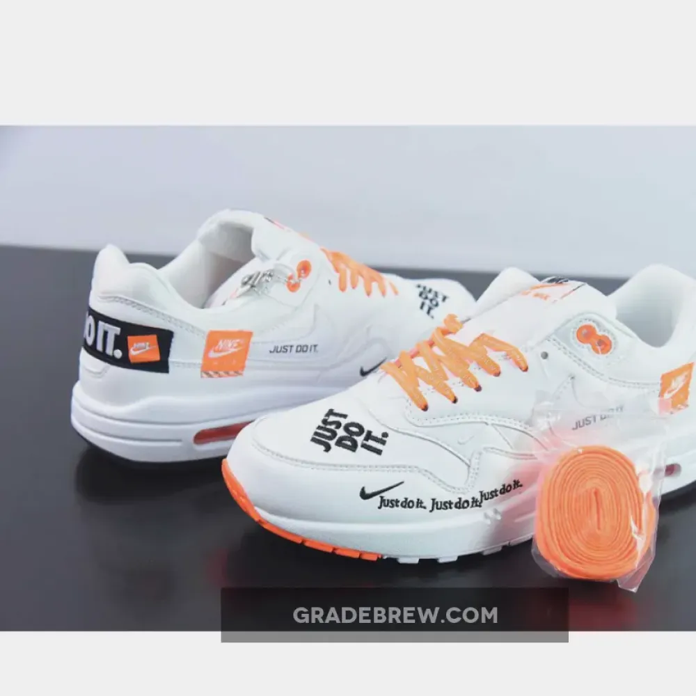 Nike Air Max 1 Just Do It Pack White/Orange/Silver AO1021-100