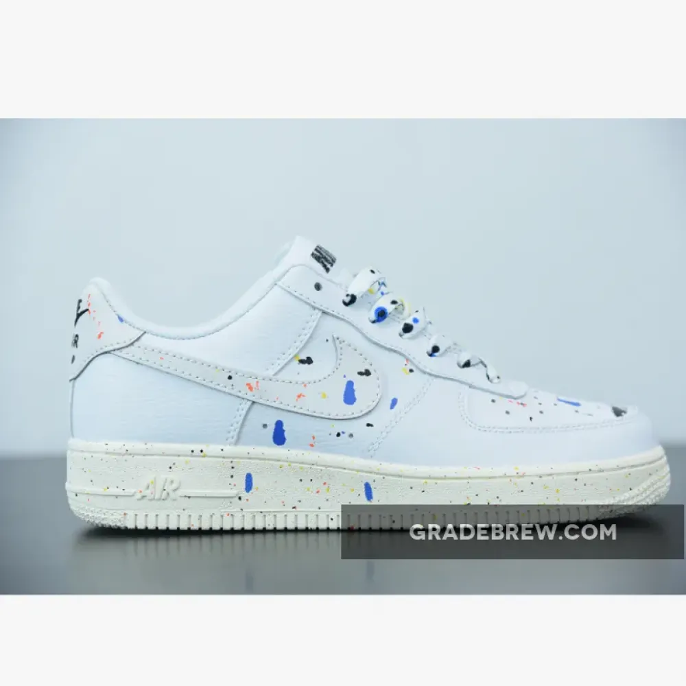 Nike Air Force 1 Low Splatter White/Blue/Yellow CZ0339-100