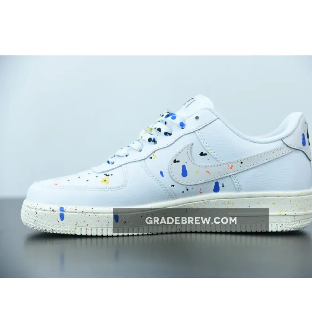 Nike Air Force 1 Low Splatter White/Blue/Yellow CZ0339-100