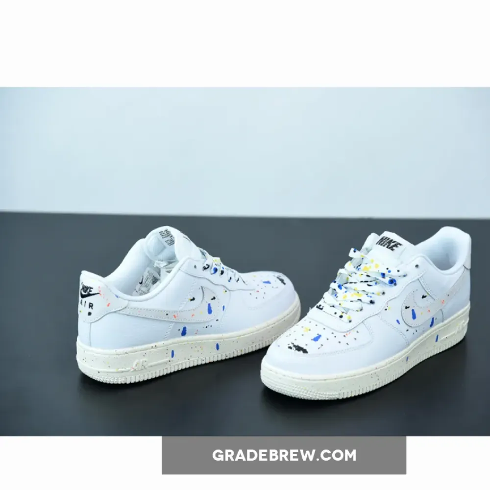Nike Air Force 1 Low Splatter White/Blue/Yellow CZ0339-100