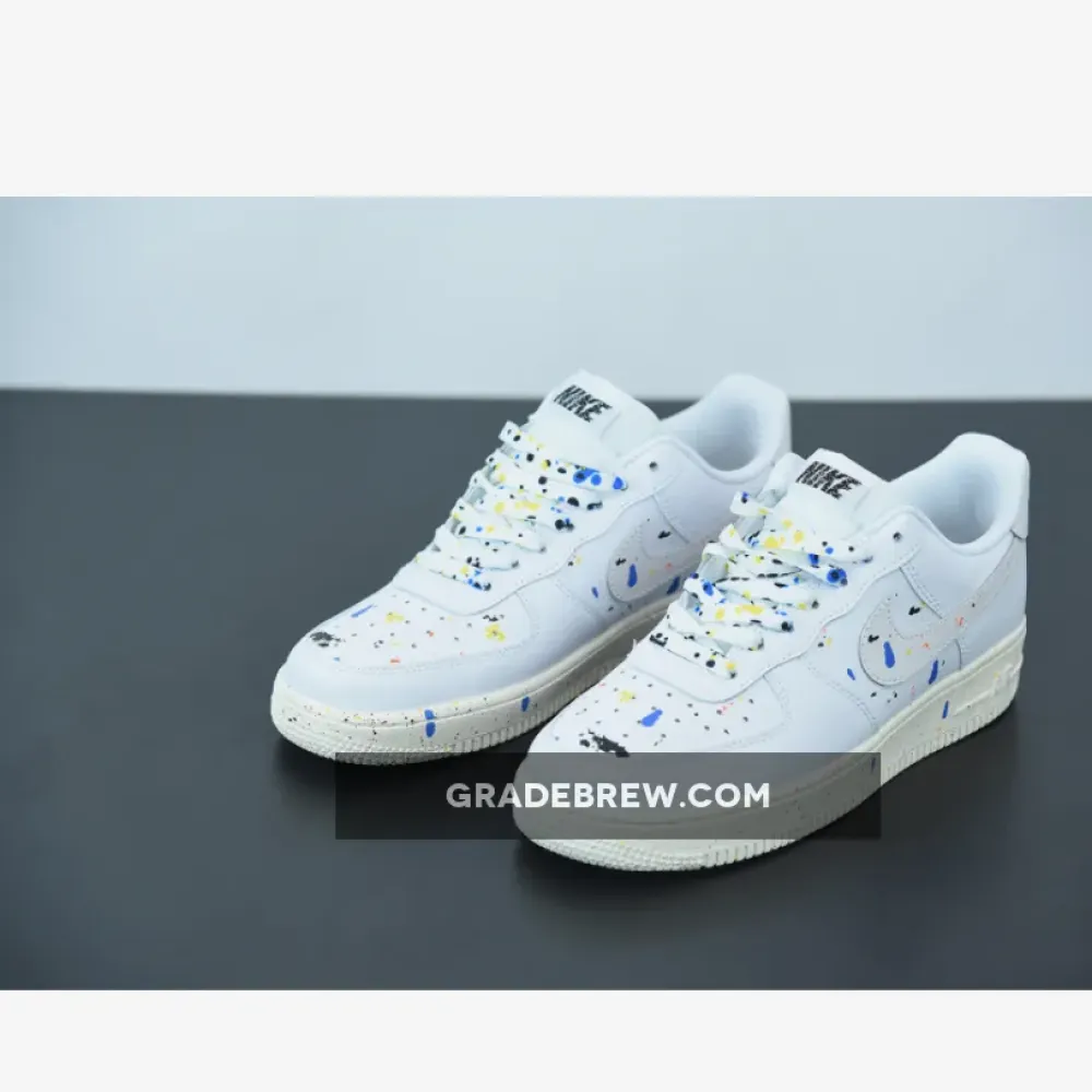 Nike Air Force 1 Low Splatter White/Blue/Yellow CZ0339-100