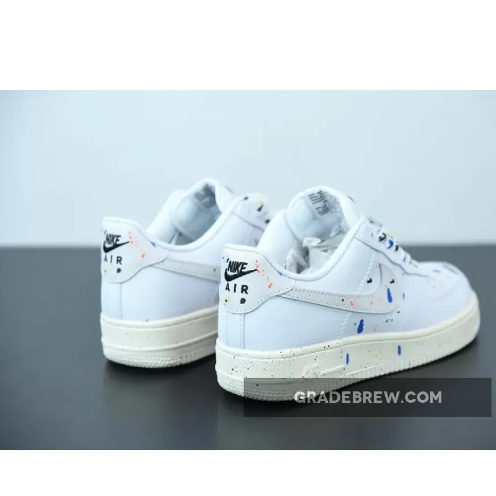 Nike Air Force 1 Low Splatter White/Blue/Yellow CZ0339-100