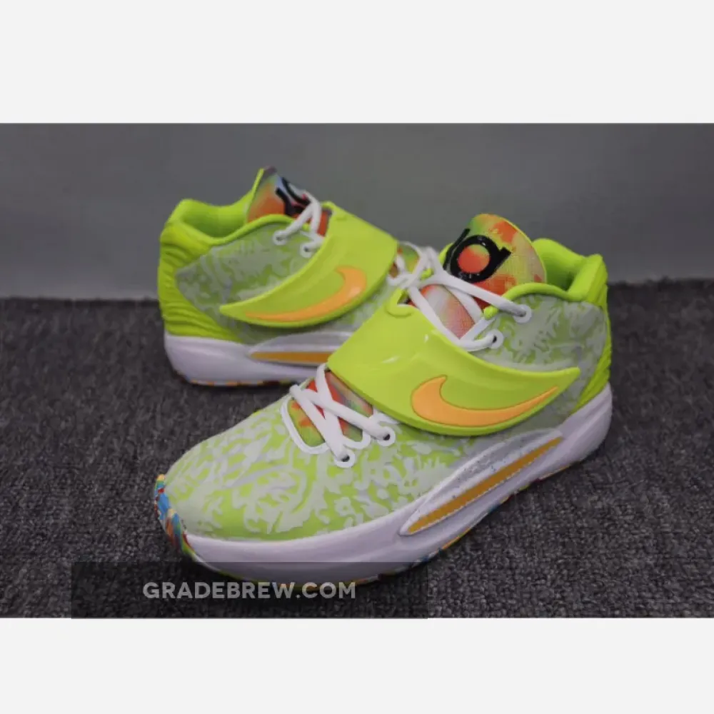 Nike KD 14 Cyber Yellow/Orange/Purple CZ0170-101