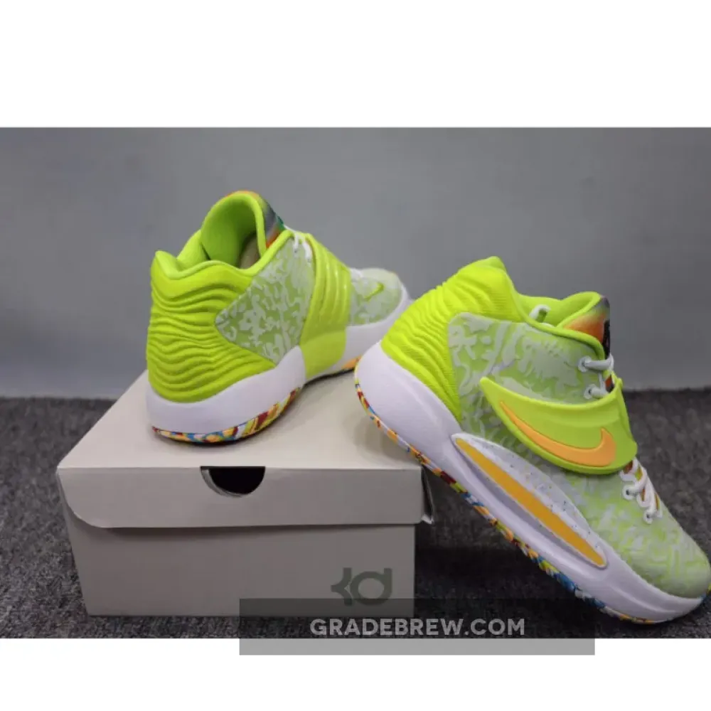 Nike KD 14 Cyber Yellow/Orange/Purple CZ0170-101