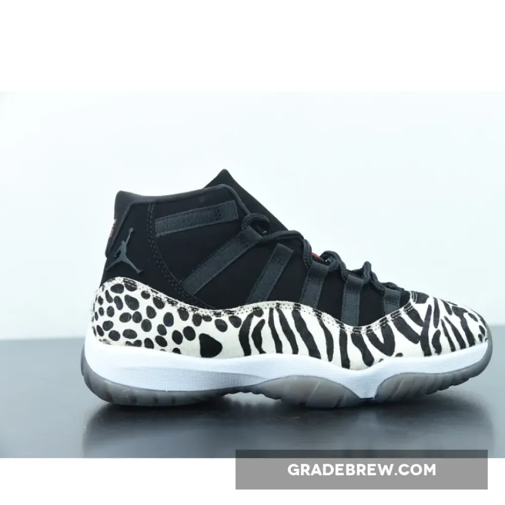 Air Jordan 11 Animal Instinct Black/White/Red AR0715-010