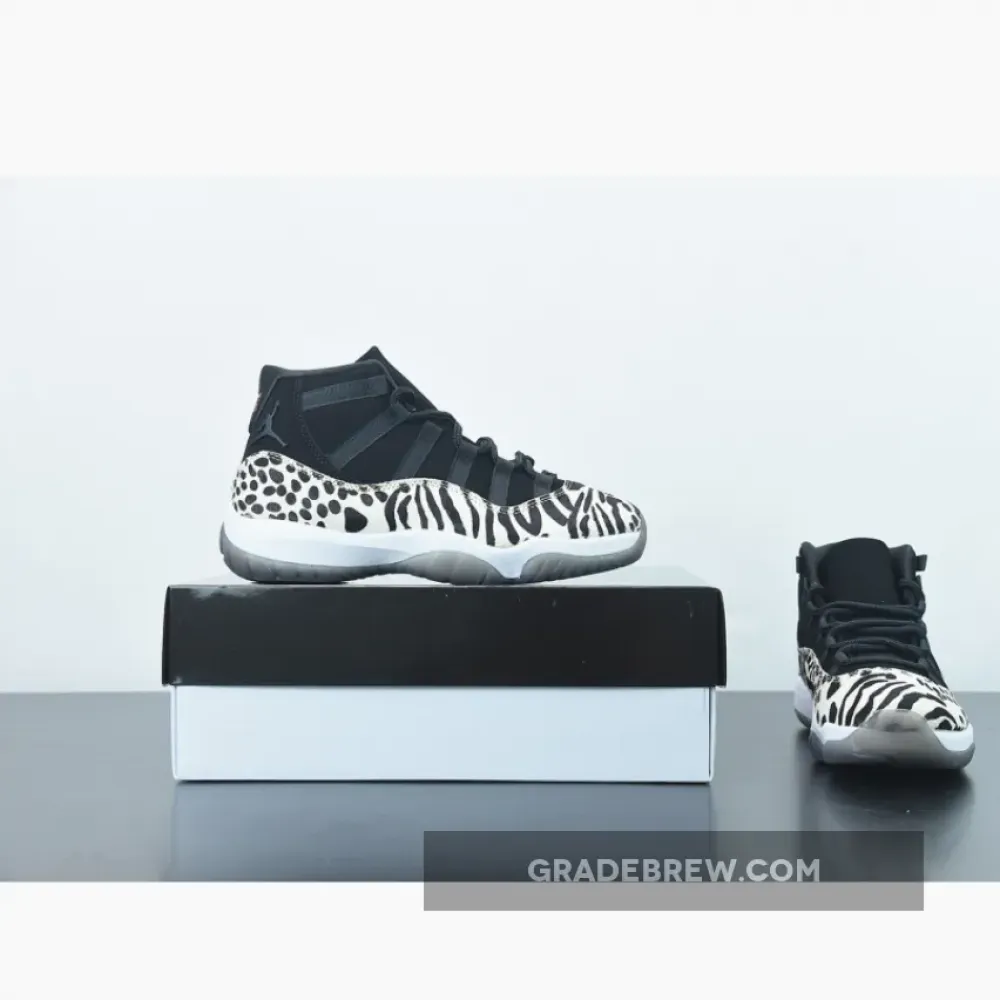 Air Jordan 11 Animal Instinct Black/White/Red AR0715-010