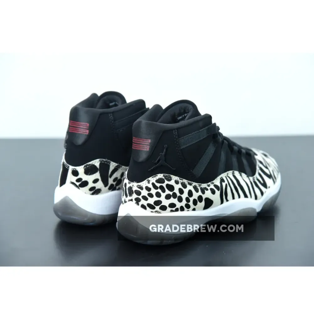 Air Jordan 11 Animal Instinct Black/White/Red AR0715-010