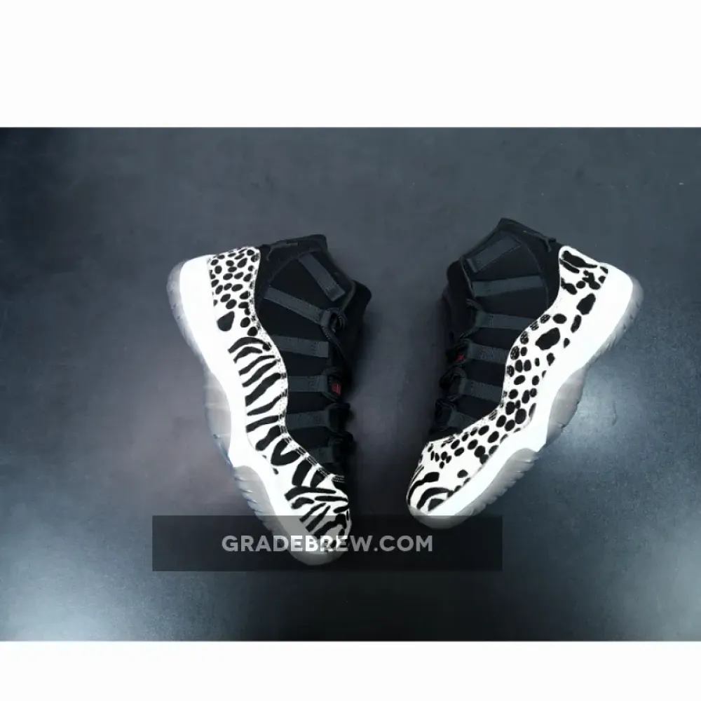 Air Jordan 11 Animal Instinct Black/White/Red AR0715-010