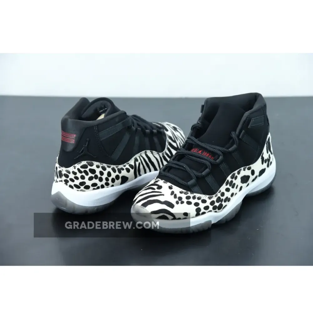 Air Jordan 11 Animal Instinct Black/White/Red AR0715-010