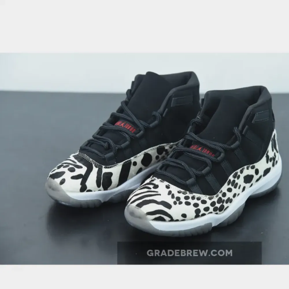 Air Jordan 11 Animal Instinct Black/White/Red AR0715-010