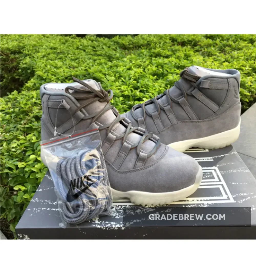 Air Jordan 11 Premium Grey Suede Cool Grey/Sail/003 914433-003
