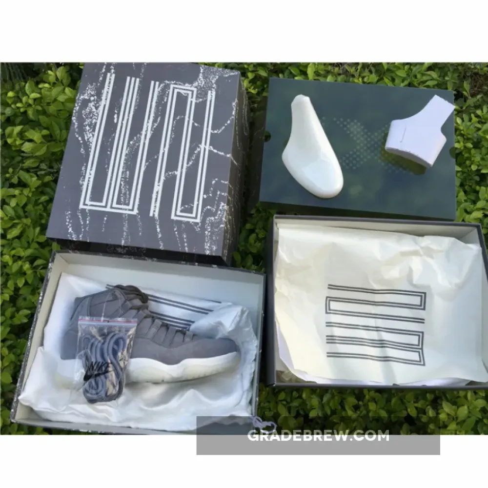 Air Jordan 11 Premium Grey Suede Cool Grey/Sail/003 914433-003