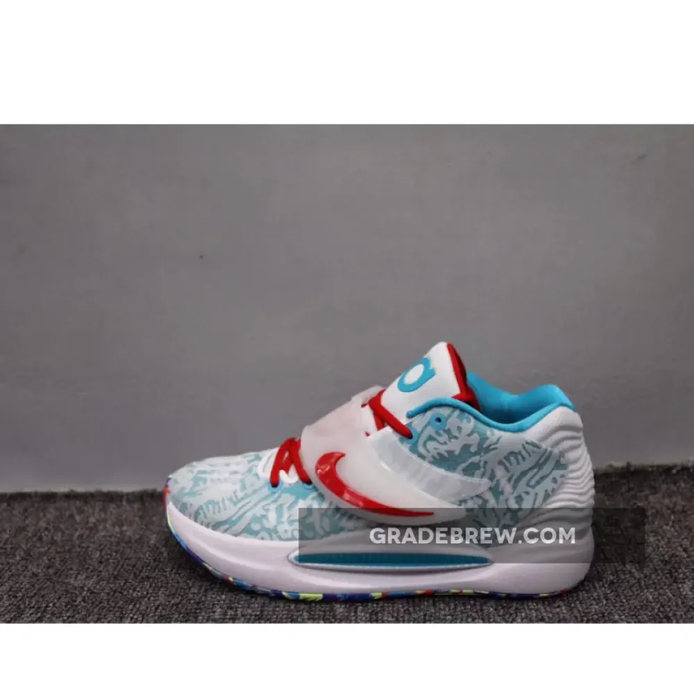 Nike KD 14 Abstract Red/Grey/White