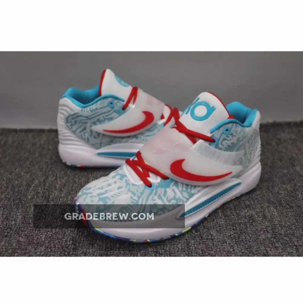 Nike KD 14 Abstract Red/Grey/White