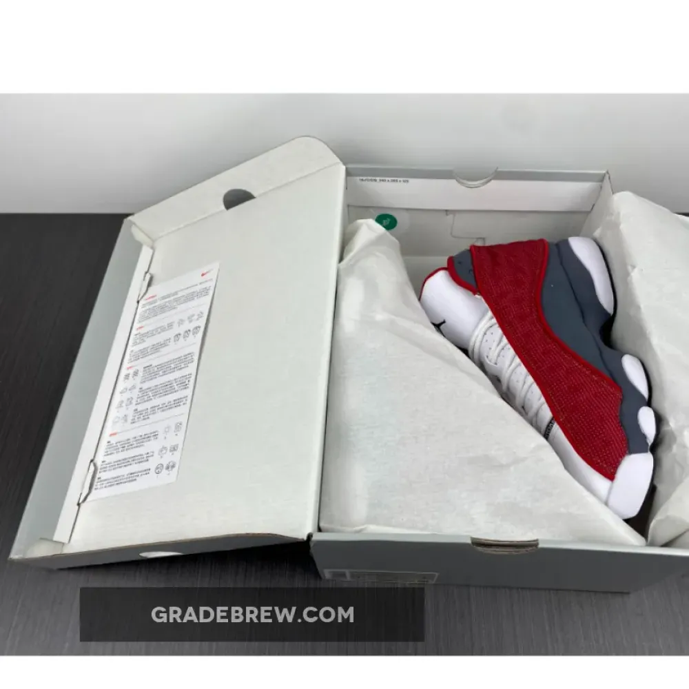 Air Jordan 13 Red Flint Gym Red/Flint Grey-White-Black DJ5982-600