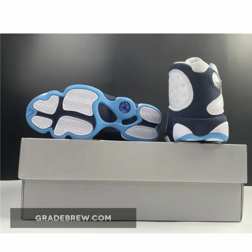 Air Jordan 13 Dark Powder Blue White/Blue/Navy 414571-144