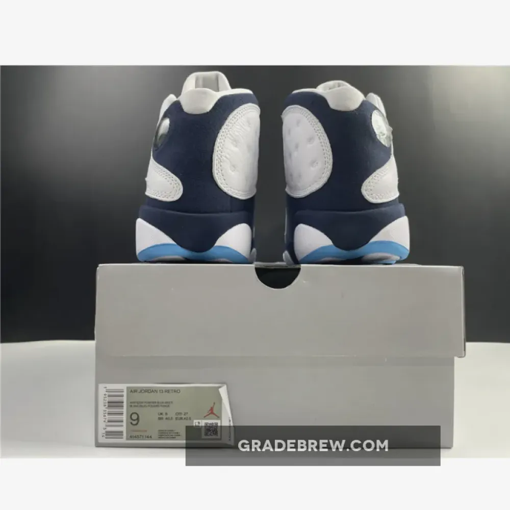 Air Jordan 13 Dark Powder Blue White/Blue/Navy 414571-144