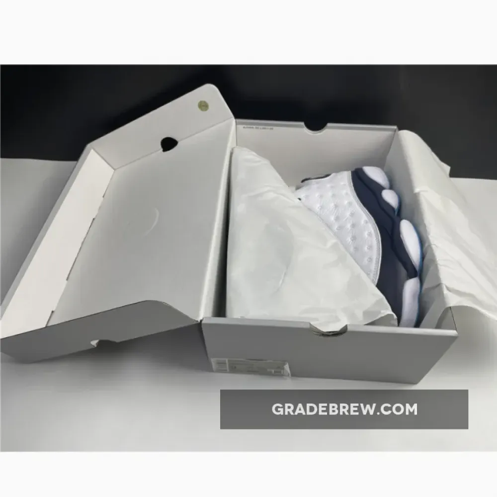 Air Jordan 13 Dark Powder Blue White/Blue/Navy 414571-144