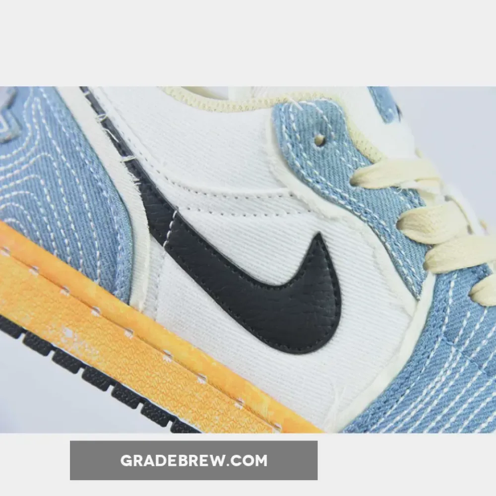 Nike Air Jordan 1 Low Sashiko Sesame/Black/Ashen Slate FN7670-493