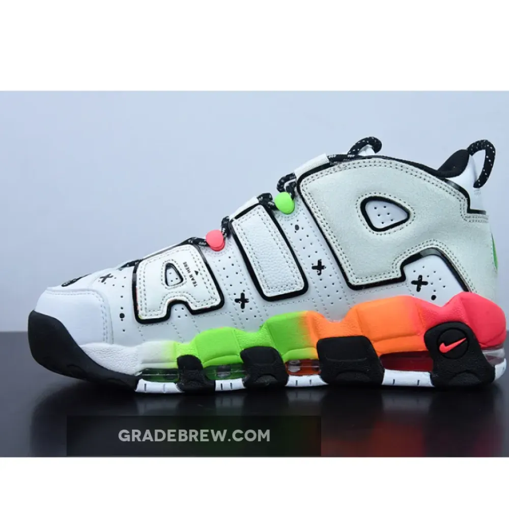 Nike Air More Uptempo Gradient Midsoles White/Total Orange/Green DV1233-111