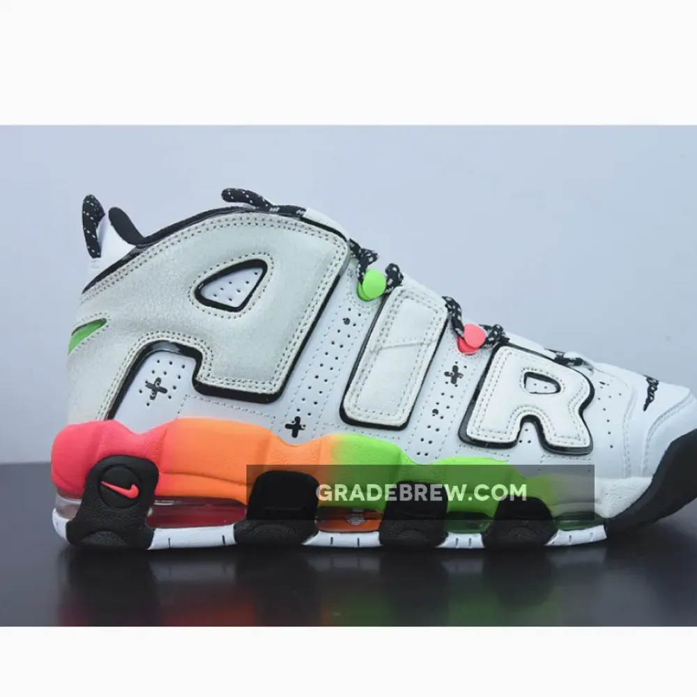 Nike Air More Uptempo Gradient Midsoles White/Total Orange/Green DV1233-111