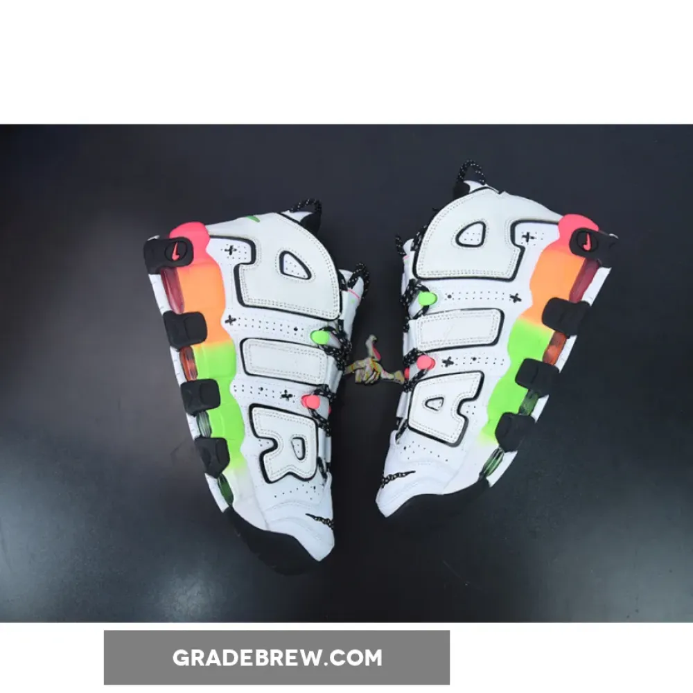 Nike Air More Uptempo Gradient Midsoles White/Total Orange/Green DV1233-111