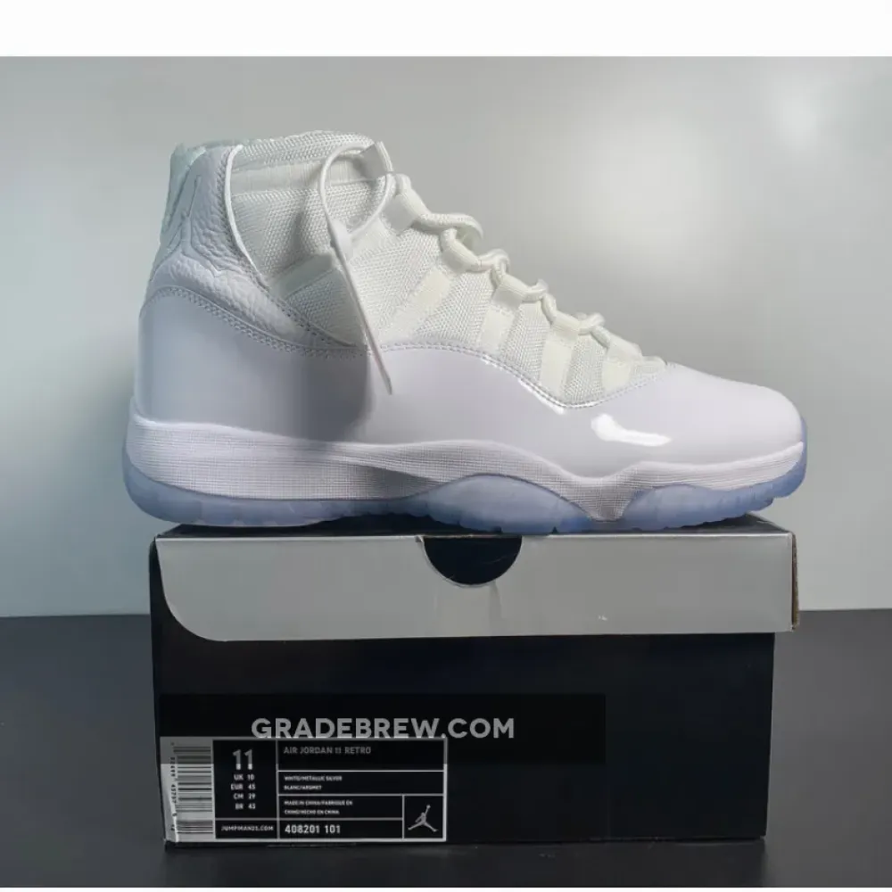 Nike Air Jordan 11 Silver Anniversary White/Metallic Silver 408201-101