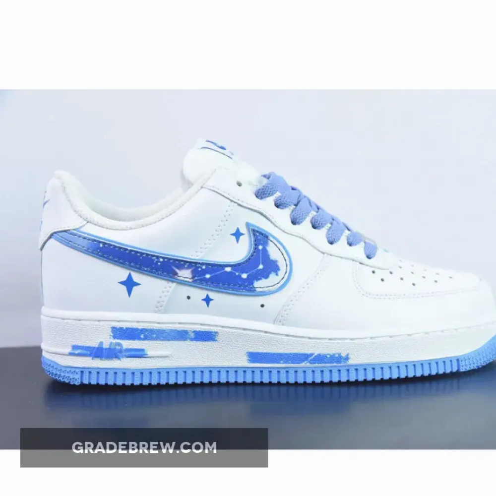 Nike Air Force 1 Low Custom White/Blue/Light Blue