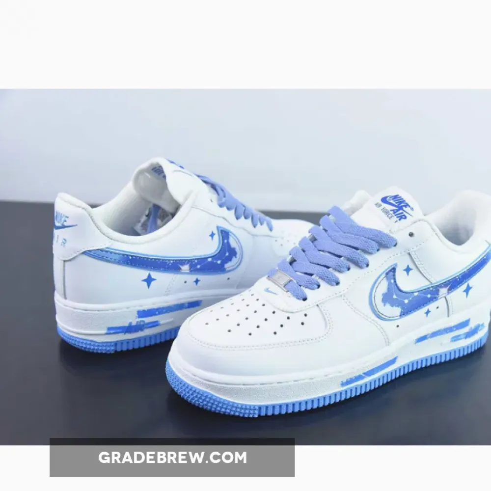 Nike Air Force 1 Low Custom White/Blue/Light Blue