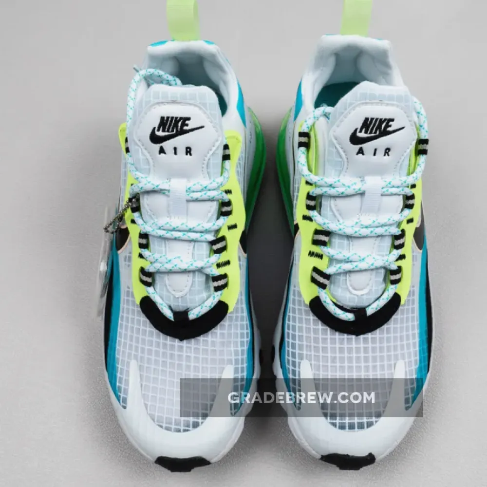 Nike Air Max 270 React SE Oracle Aqua/White-Green-Black CT1265-300