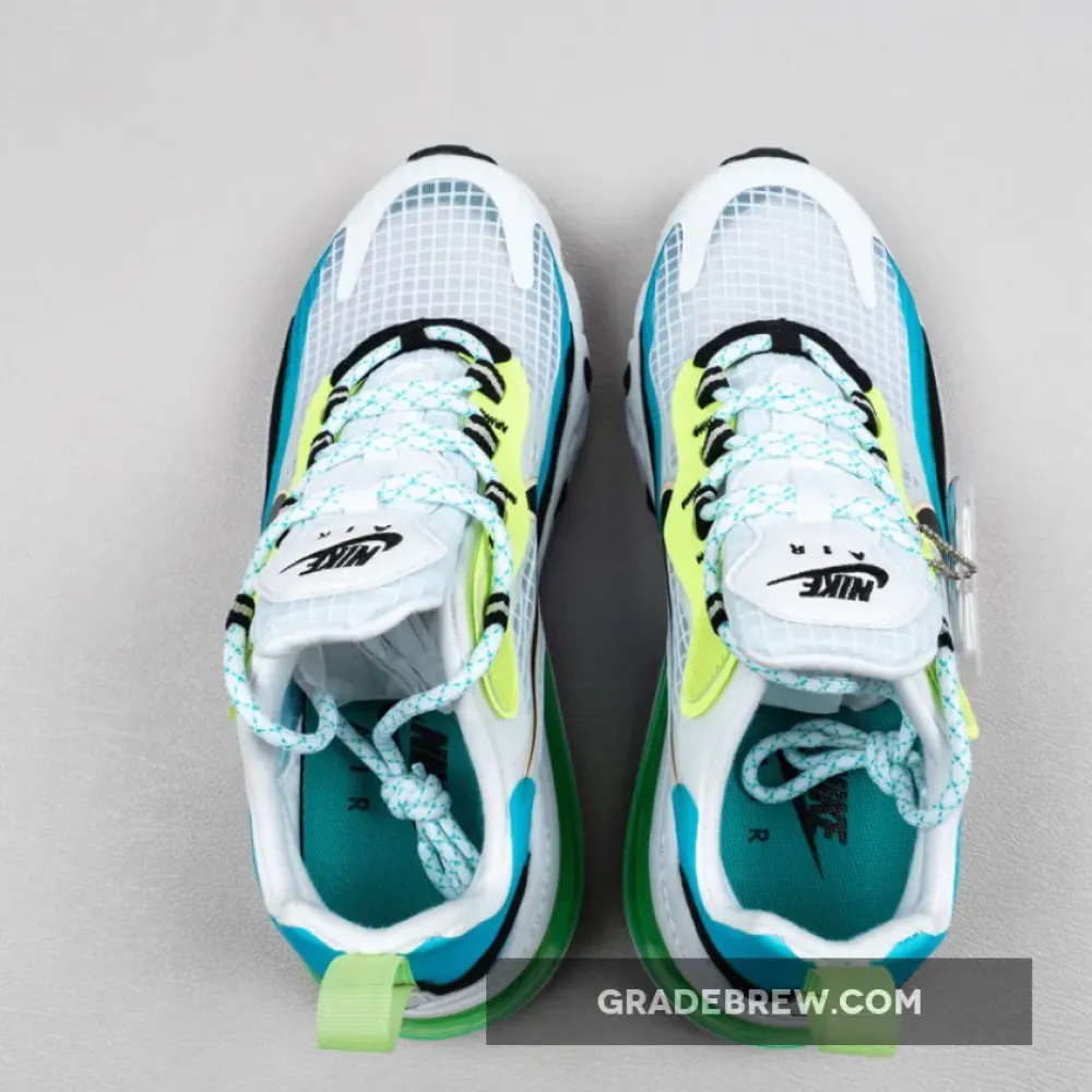 Nike Air Max 270 React SE Oracle Aqua/White-Green-Black CT1265-300