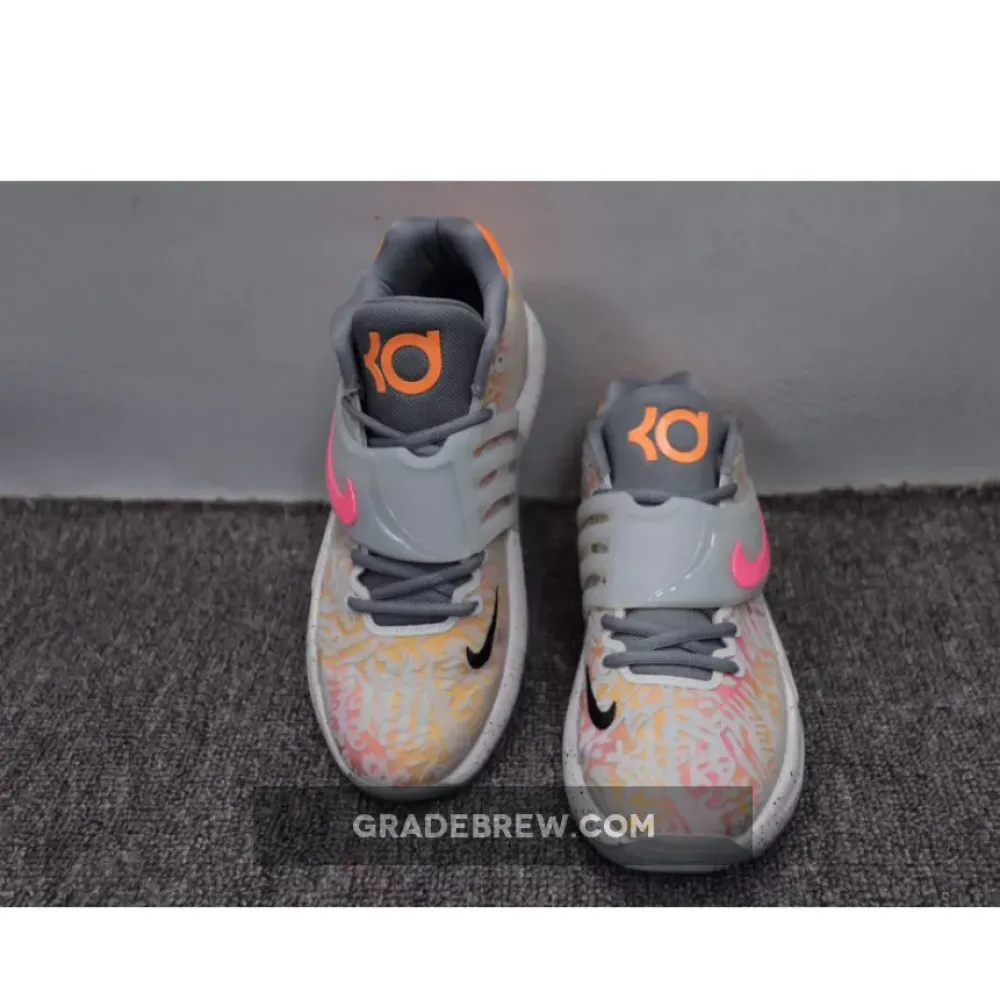 Nike KD 14 Sunset Grey/Pink/Orange CW3935-003