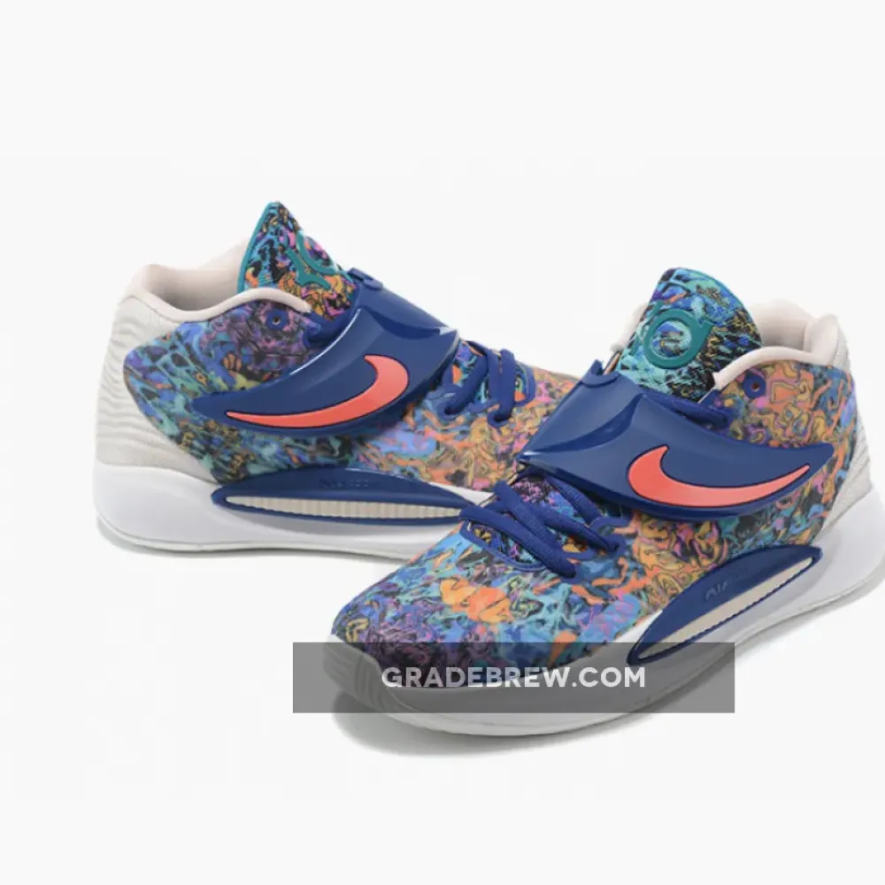 Nike KD 14 Deep Royal Blue/Pale Coral-Coconut Milk CW3935-400