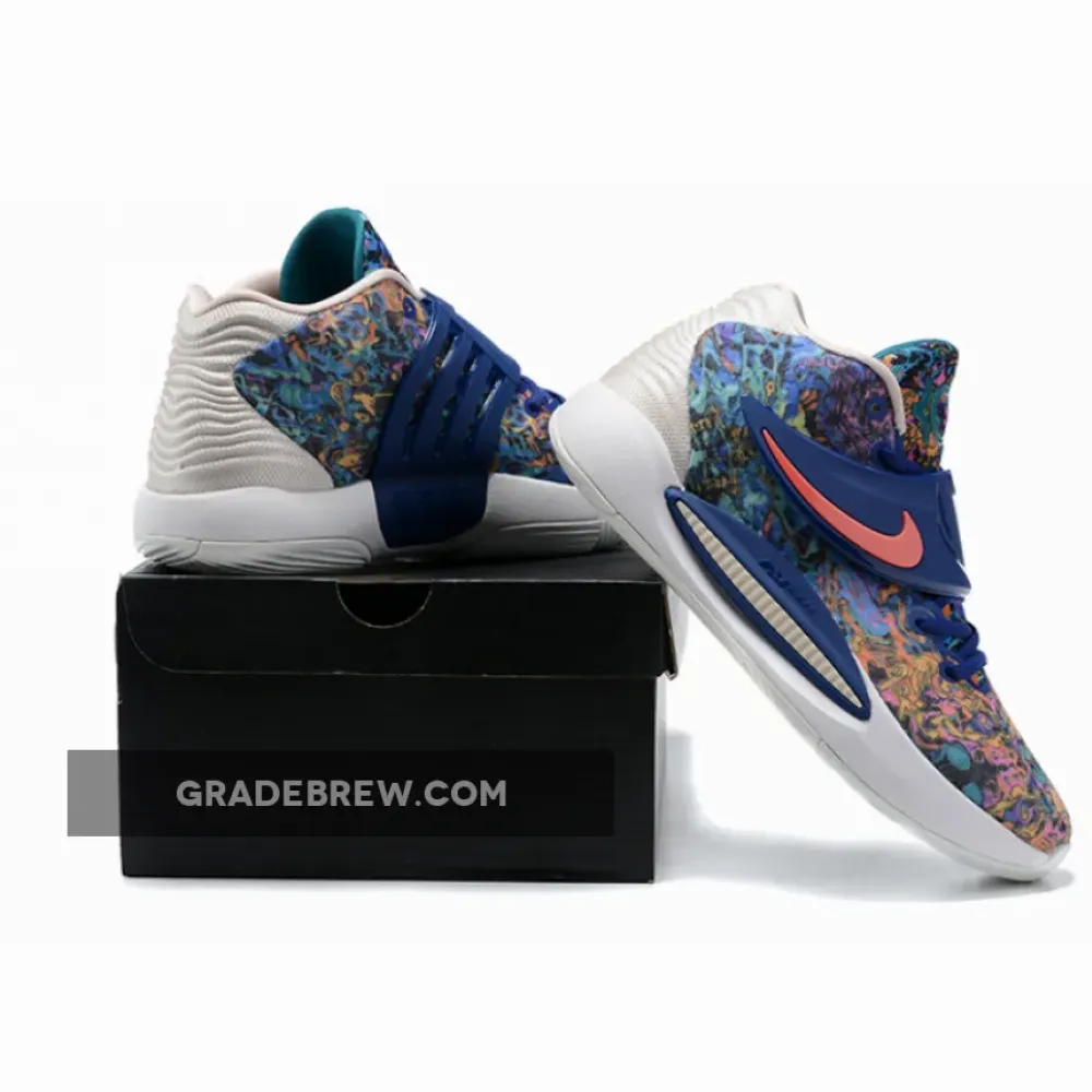 Nike KD 14 Deep Royal Blue/Pale Coral-Coconut Milk CW3935-400