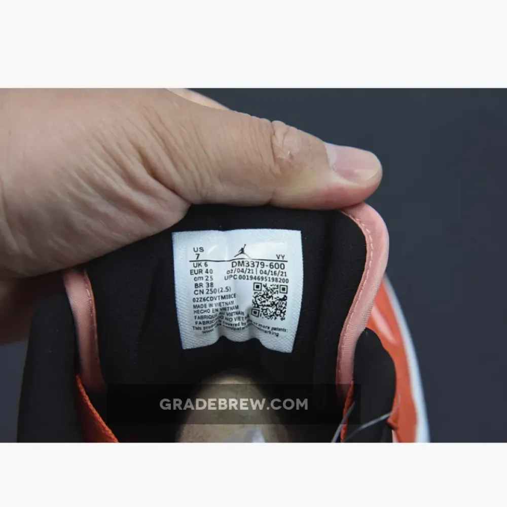 Nike Air Jordan 1 Low Orange Black  DM3379-600