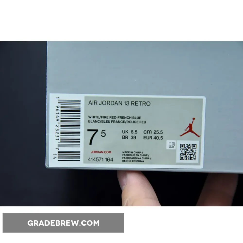 Air Jordan 13 White/French Blue/Red